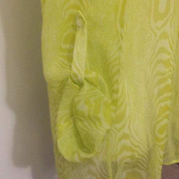 Diane Von Furstenberg Sheer Button Down Top - Picture 3 of 6